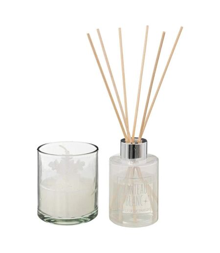 Coffret Bougie & Diffuseur Parfum Lola 20cm Blanc