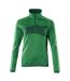 Unisex Adult Accelerate Half Zip Jumper Grass Green Green Mascot-1
