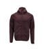Mens Customised Hooded Fleece Jacket Bordeaux Mascot-1