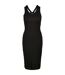 Robe Mi-longue Femme Noir Urban Classics-2