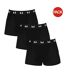 Pack Of 3  Mens Cotton Classic Boxer Shorts  Black MyProtein-1
