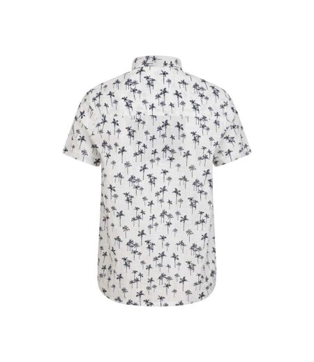 Mens Preston Illustration Palm Tree Shirt Off White Mountain Warehouse