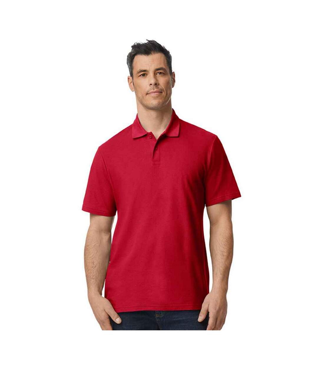 Polo manches courtes homme rouge vif Gildan Gildan