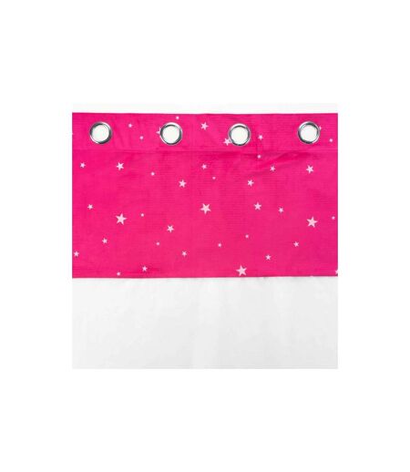 Rideau Voilage Phosphorescent Moonlight 140x240cm Fuchsia