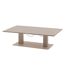 Table de jardin relevable rectangulaire en aluminium SALIMIA - Argile et lin-4