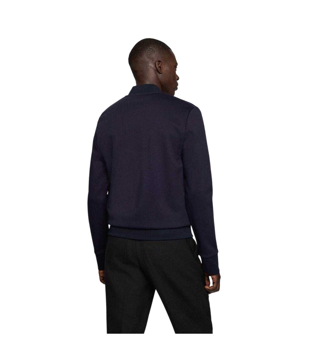 Mens Skiles Padded Hybrid Jacket Navy Boss-3