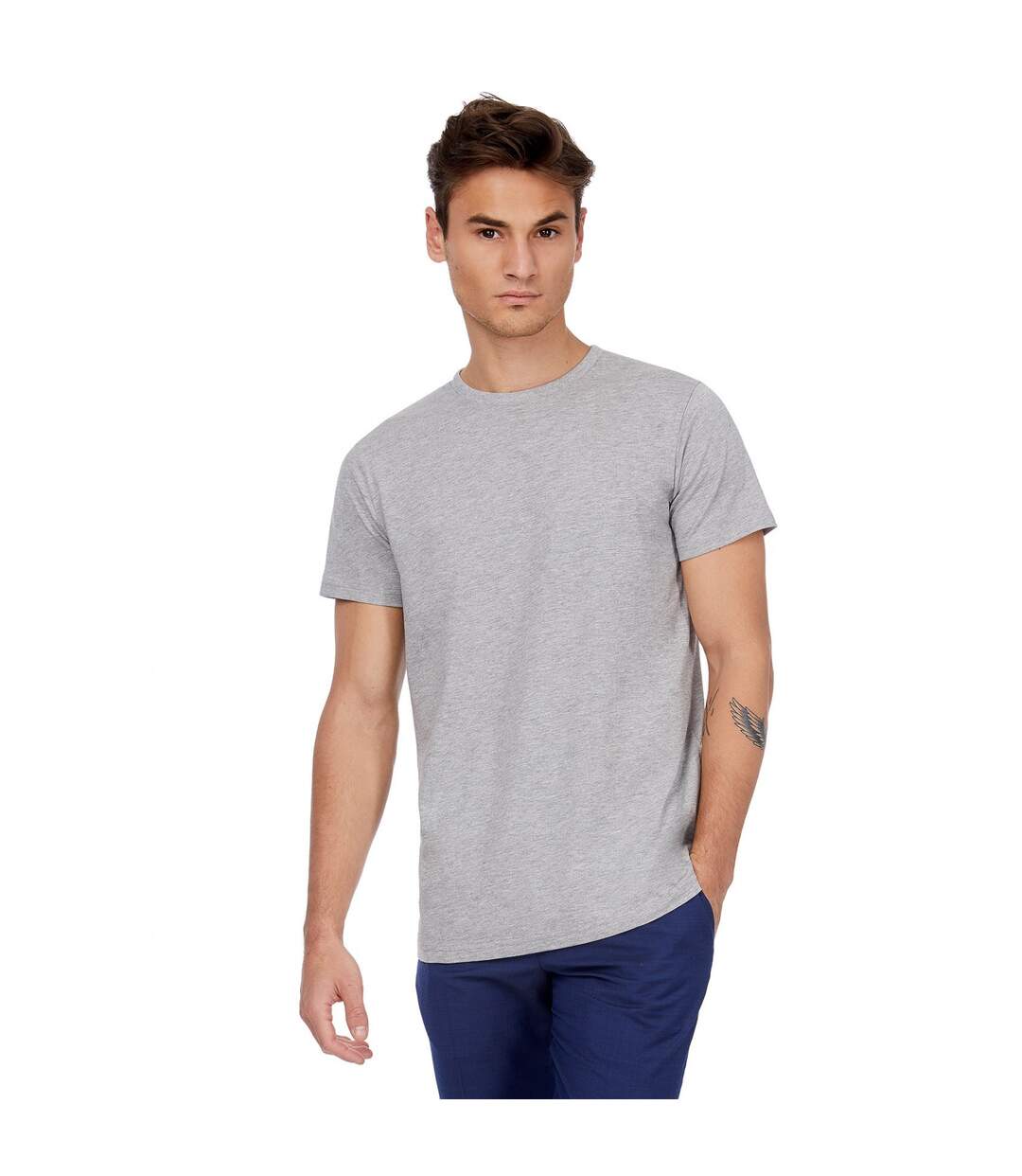 T-shirt inspire plus homme gris clair B&C