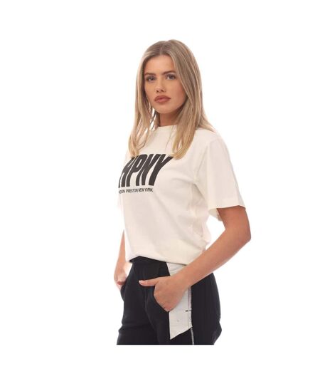 T-shirt femme blanc / noir Heron Preston