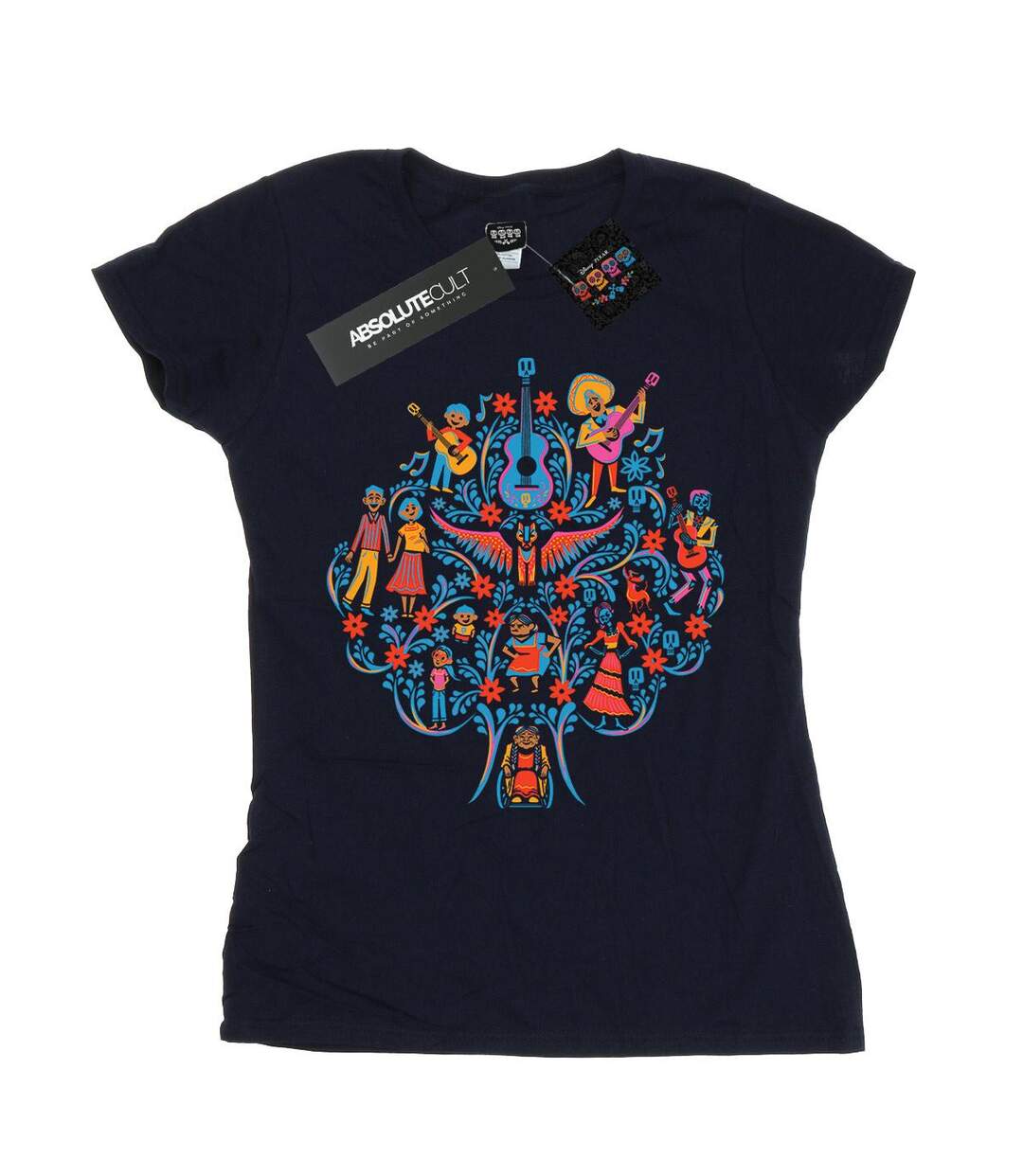 Disney - T-shirt COCO TREE PATTERN - Femme (Bleu marine) - UTBI14325-1