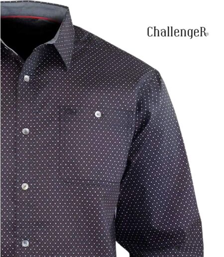 CHALLENGER TOURNI1 - Chemise à carreaux manches longues imprimée pour un look moderne et élégant