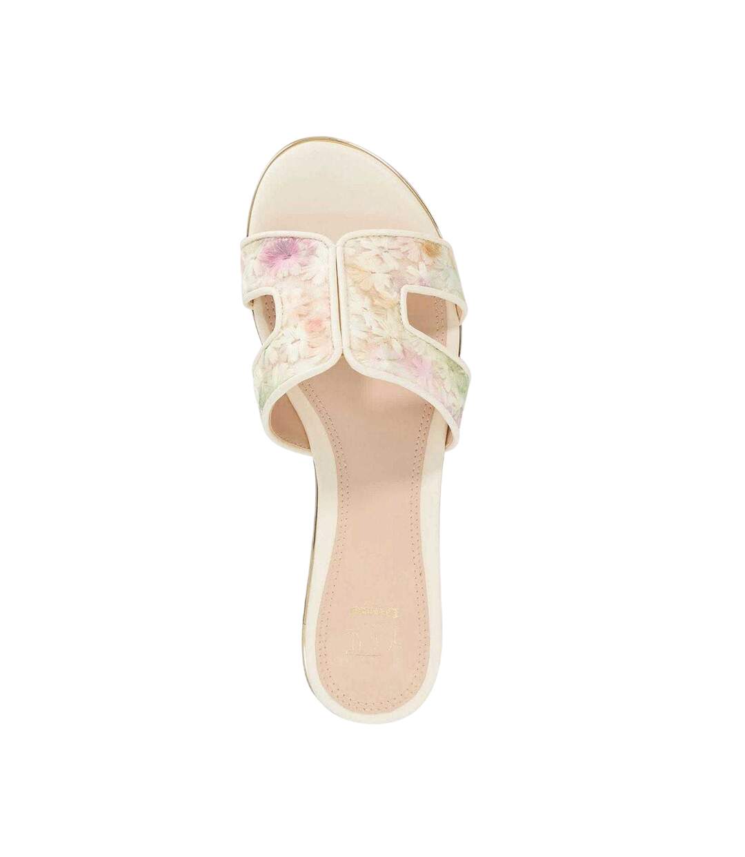 Womens/ladies Ludlows Floral Pattern Flat Sandals Multicoloured Dune London-3