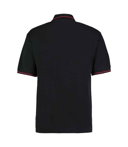 Polo St Mellion Homme Noir Rouge Vif Kustom Kit