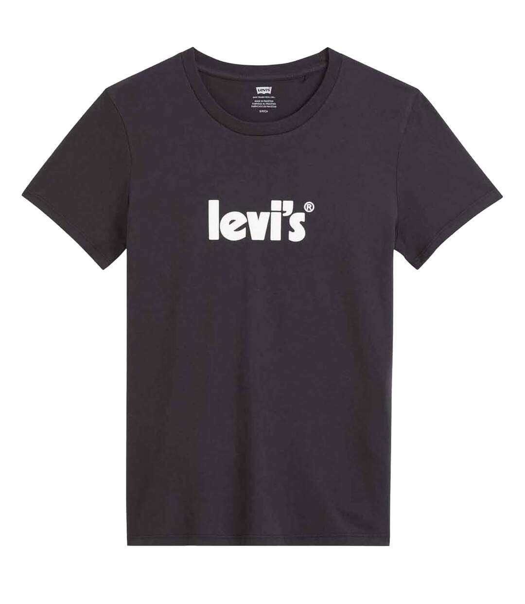 Womens/ladies The Perfect T-shirt Black Levis-2