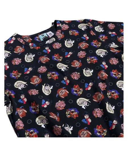 Unisex Adult Friends All-over Print T-shirt Black Labyrinth
