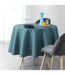 Nappe Ronde Imprimée Art Chic 180cm Bleu-2