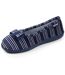 Isotoner Chaussons Ballerines femme velours semelle ergonomique-1