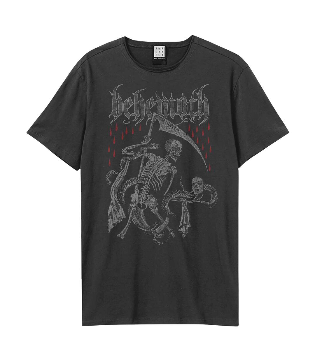 T-shirt Death Entity Adulte Charbon Amplified-1