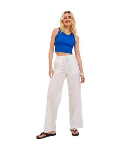 Haut Sans Manches Motif/style Côtelé Femme Bleu JJXX