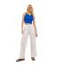 Haut Sans Manches Motif/style Côtelé Femme Bleu JJXX-1