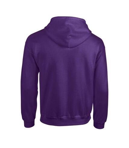 Gildan Unisex Adult Heavy Blend Full Zip Full Zip Hoodie (Purple) - UTRW10096
