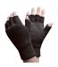 Mens Fingerless Gloves with Thermal Fleece Lining Material