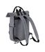 Roll top twin handle laptop bag one size grey marl Bagbase