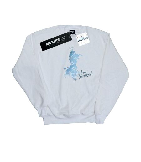 Disney Sweatshirt Frozen 2 Olaf Ice Breaker Womens/Ladies (Blanc) - UTBI18685