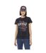 Tee shirt uni délavé avec col rond et print Vipere Vondutch-1