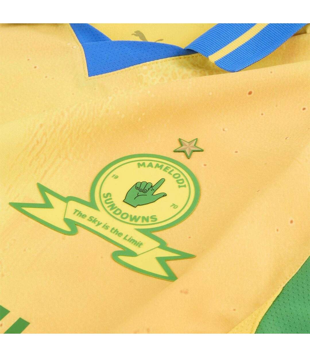 Mens Kidssuper Mamelodi Sundowns Fc Home Shirt Yellow Green Puma-3