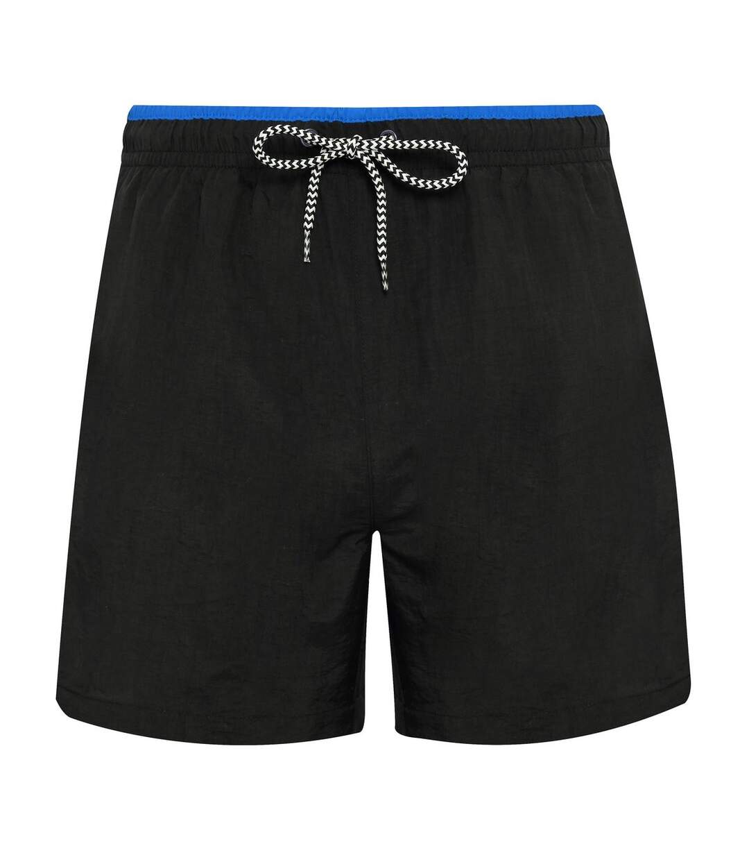 short de bain pour homme - AQ053 noir et roi-1