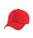 Childrens/kids original 5 panel cap bright red Beechfield-1