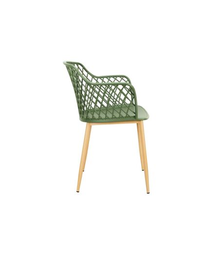 Lot de 4 Fauteuils Design Malaga 80cm Vert