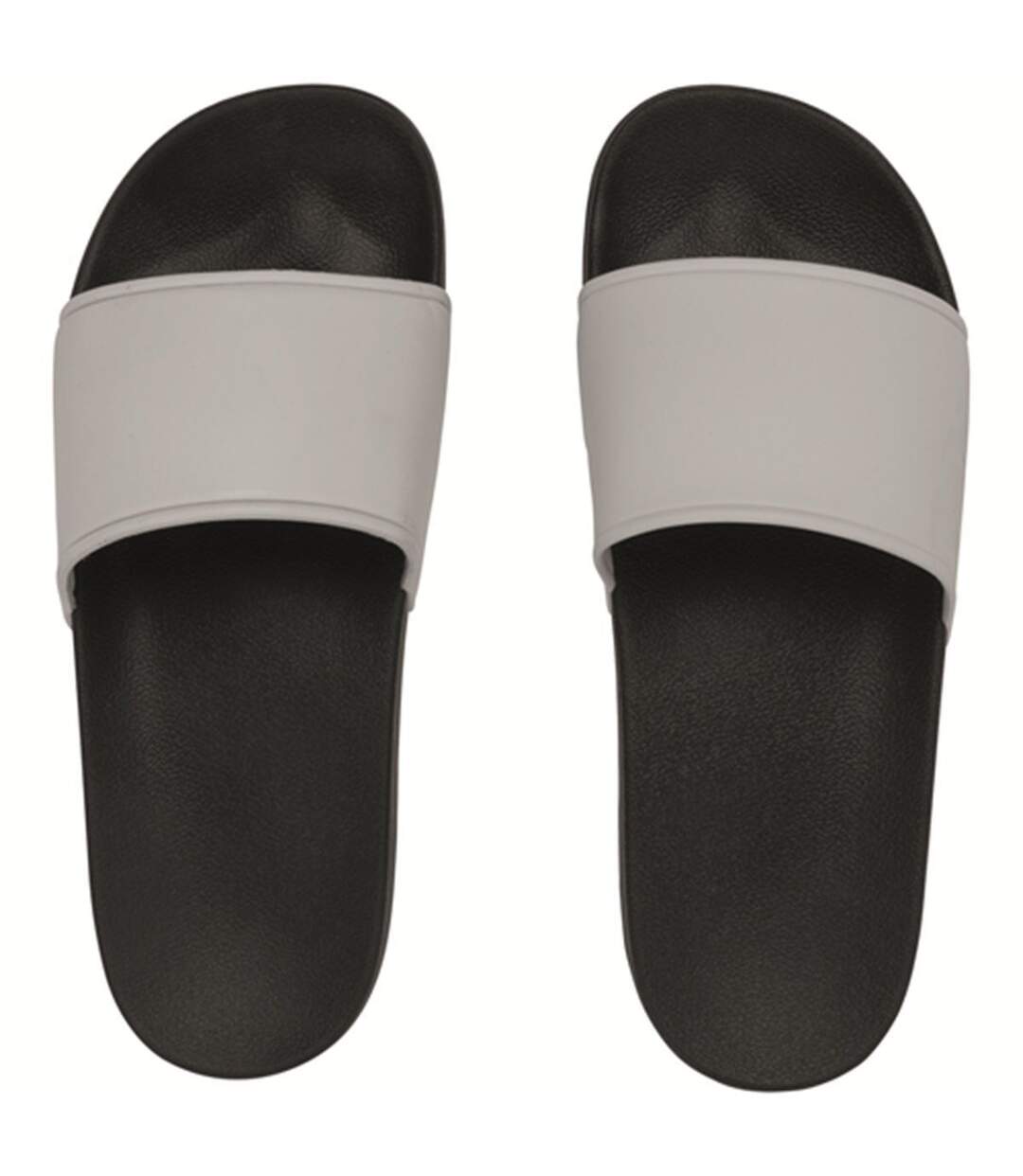 Sandales - Claquettes - Unisexe - PA970 - noir et blanc-1