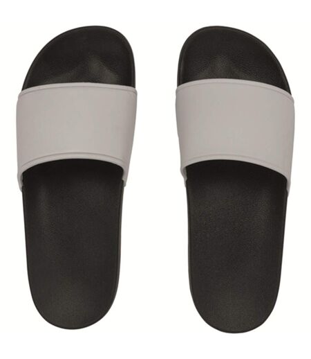 Sandales - Claquettes - Unisexe - PA970 - noir et blanc