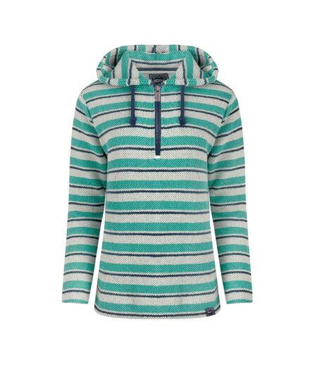 Sweat à capuche ally femme bleu pâle Weird Fish