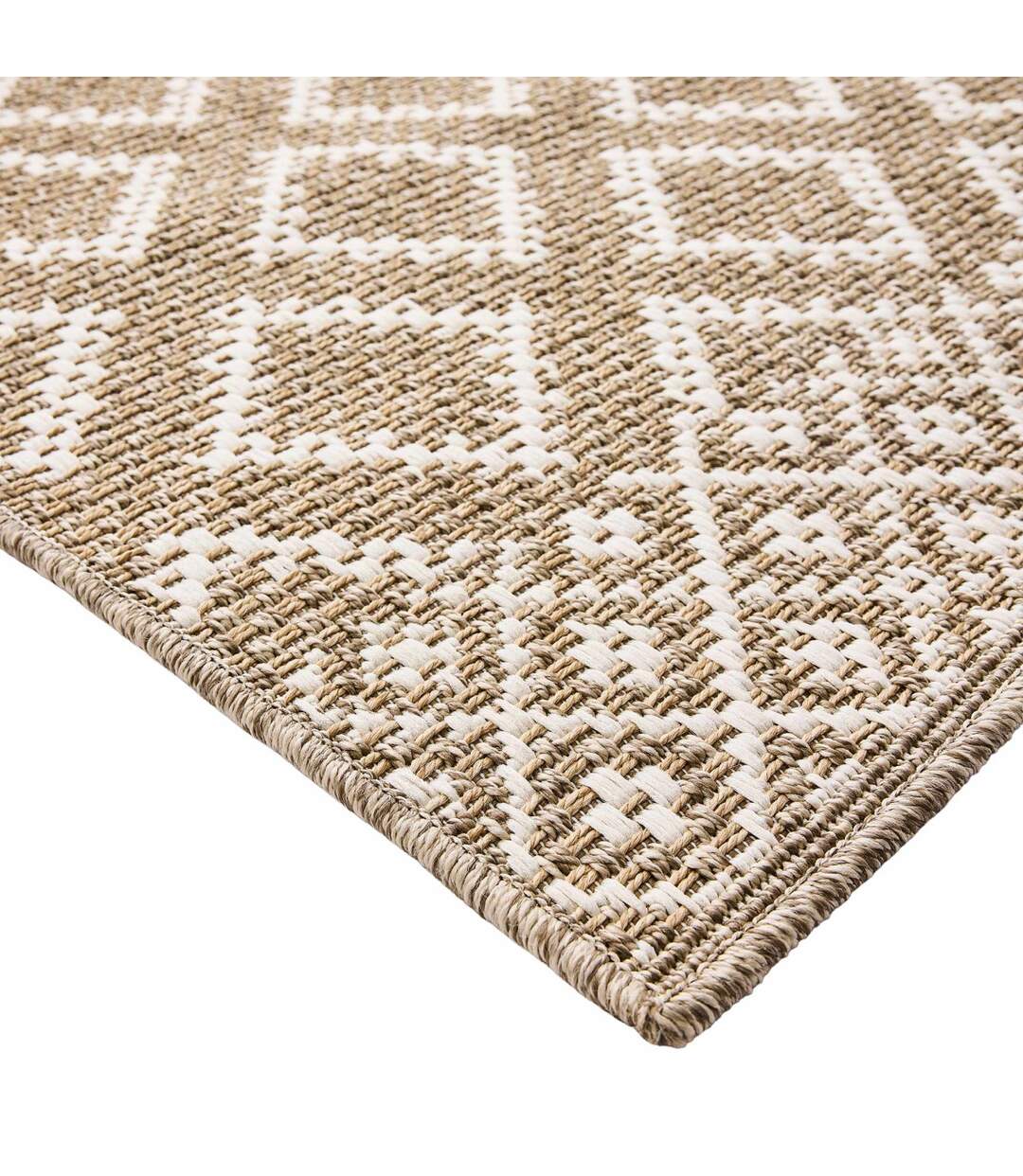 Tapis Tissé Plat Meandro 60x110cm Naturel-2