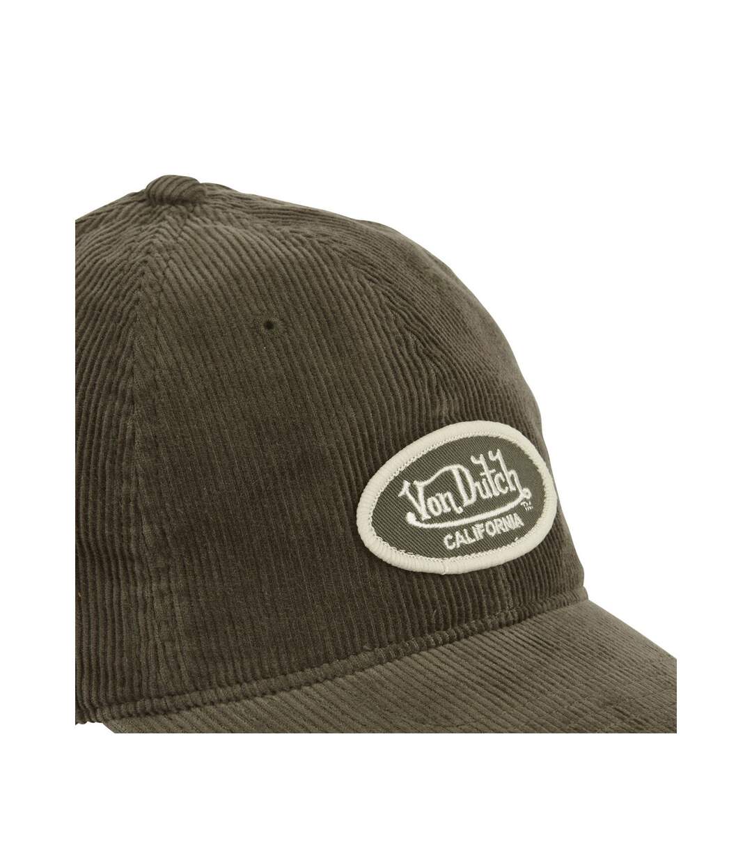 Casquette dad cap adulte en velours avec patch Log Vondutch-3