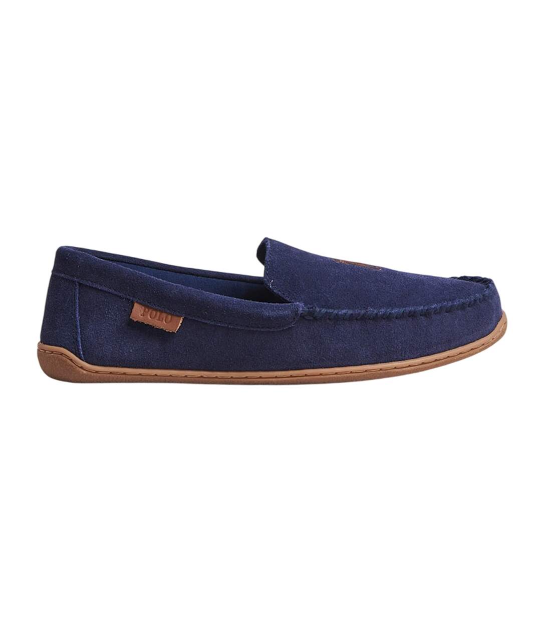 Chaussons Mocassins Brenan Homme Bleu Marine Rouge Ralph Lauren-1