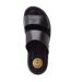 Mens Maven Leather Sandals Black Base London-3