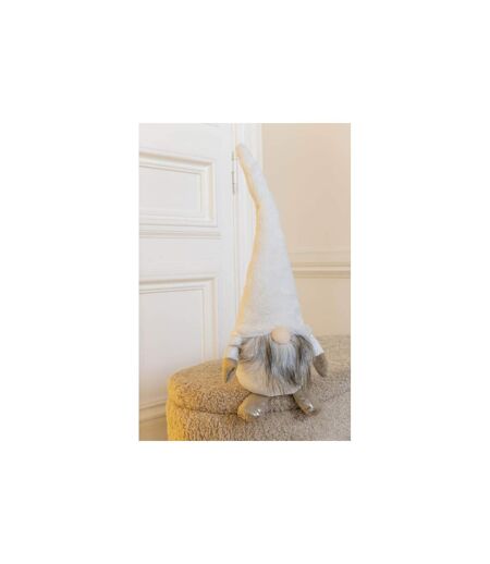 Statue Déco Lutin Led 56cm Blanc