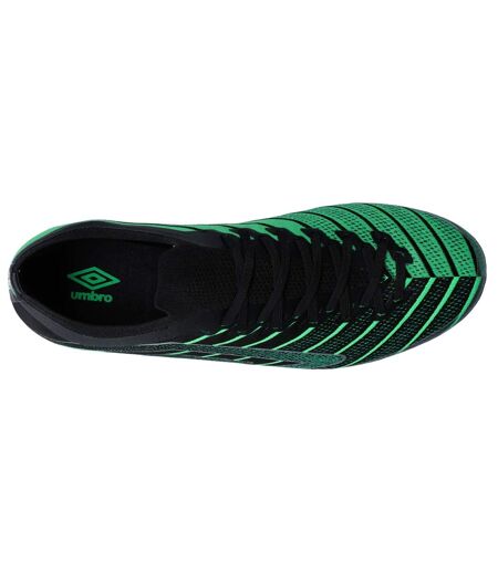 Chaussures De Foot Pour Terrain Ferme Velocita Elixir Premier Homme Noir Vert Umbro