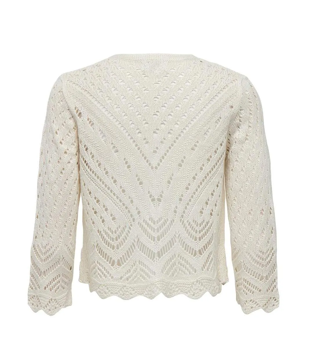 Cardigan ecru femmejdy sun 3/4 cropped-3