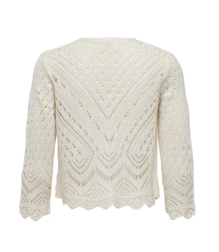 Cardigan ecru femmejdy sun 3/4 cropped