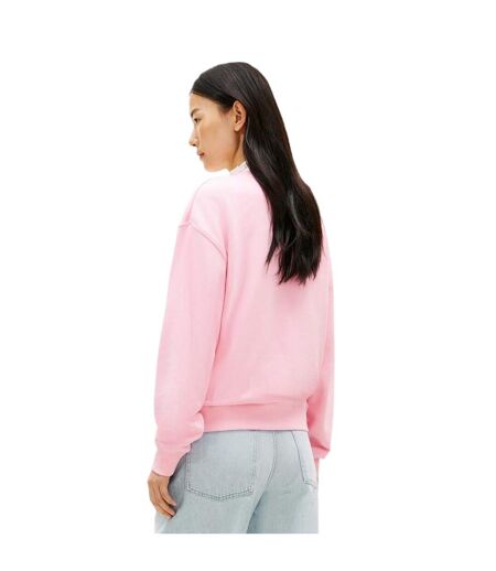 Sweat Motif/style Texte Femme Rose Tommy Hilfiger