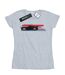 Disney - T-shirt CARS JACKSON STORM STRIPES - Femme (Gris chiné) - UTBI13635-1