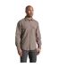 Chemise Décontractée Manches Longues Kiwi Homme Marron Gris Craghoppers-4