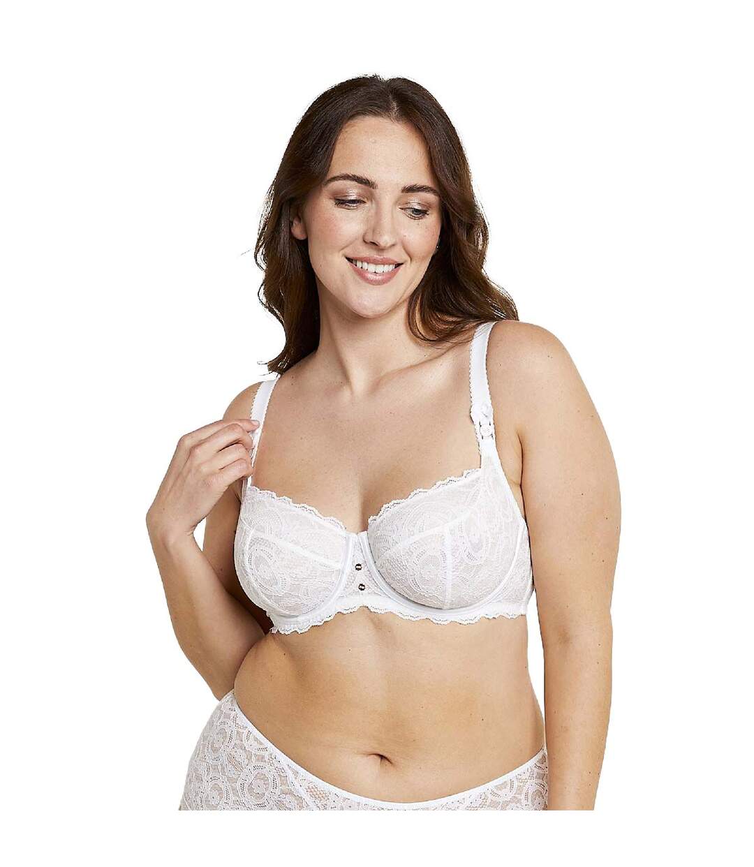 Soutien-gorge grand maintien blanc Confidentielle-2