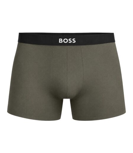 Lot De 3  Boxers Homme Anthracite Vert Bleu Marine Boss