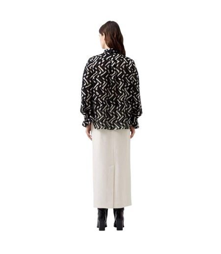 Blouse Manches Longues Diandra Femme Noir Crème French Connection