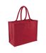 21 litres taille unique rouge/rouge Sac de courses classique en jute Westford Mill